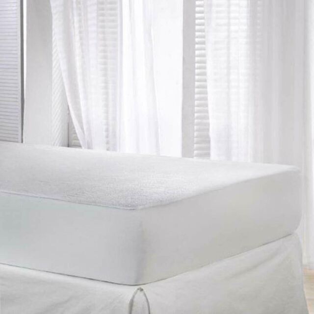 Waterproof King Size Terry Towel Mattress Protector Fitted Bed Sheet Cover Topper Bedding