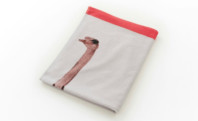 Quick Drying Cotton Beach Towel Ostrich Printed Beach Towel 75x150cm Multi One size