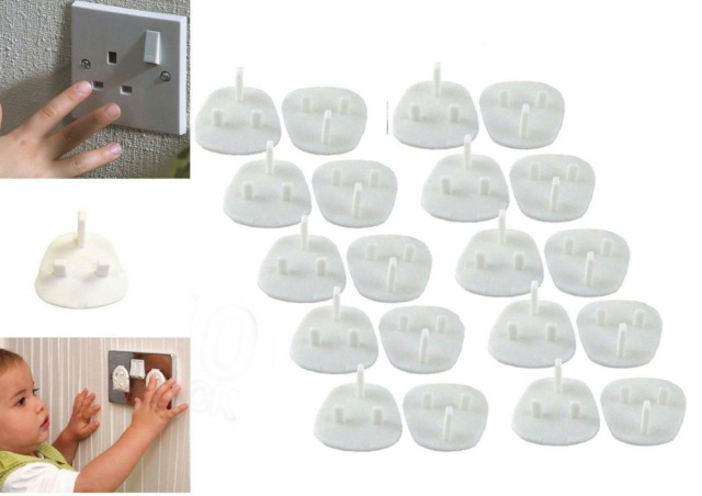 NEW - Pack of 12 White Socket Covers - Child Safety Plug Covers - Easy to Fit - ON SALE