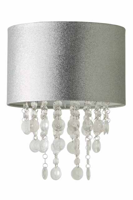 ValueLights Bonita Silver Ceiling Pendant Droplets Shade Silver