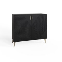 Frank Olsen Furniture Ava Tall Sideboard in Black Black Black 1