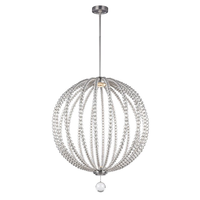 Oberlin LED 2 Light Large Spherical Ceiling Pendant Satin Nickel