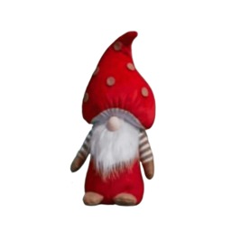 60cm Red Soft Festive Funghi Trumpet Christmas Mushroom Gonk Decoration
