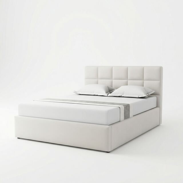 Richwood Fabric 150cm Kingsize Ottoman Bed Frame with Storage - Beige
