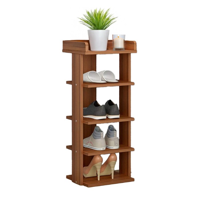 Neo Multi-Layer Wooden Shoe Rack Durable Storage Organiser Boots Sneakers Heels Space Saving Entryway Shelf