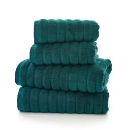 Ribbleton 100% Cotton Zerotwist Ribbed Towels – Hand, Bath & Sheet Sizes – Ultra Soft Cream Stone Hand towel
