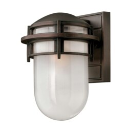 Reef 1 Light Small Outdoor Wall Lantern Victorian Bronze IP44, E27