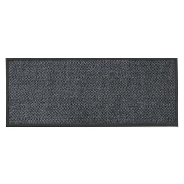JVL Blue Black Heavy Duty Barrier Door Floor Mat, 60x150 cm