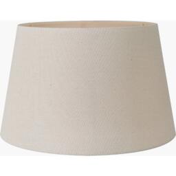 40cm Cream Cotton Tapered Table Lampshade Drum Floor Lamp Shade