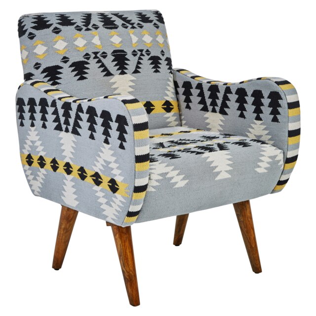 Cefena Multicolour Fabric Chair Multi