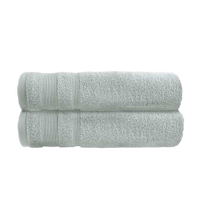 Luxury Zero Twist Egyptian Cotton Bath Towels 70 x 120cm - Pack of 2 Silver Dove Grey Bath towel