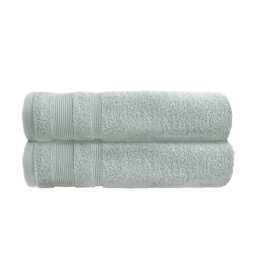 Luxury Zero Twist Egyptian Cotton Bath Towels 70 x 120cm - Pack of 2 Silver Dove Grey Bath towel