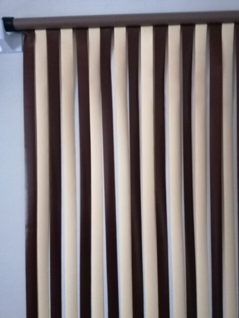 Heavy Duty Bug Blind,Fly Blind,Strip Blind, Door Blind-COFFEE & CREAM (80cm wide-UK Standard door size)