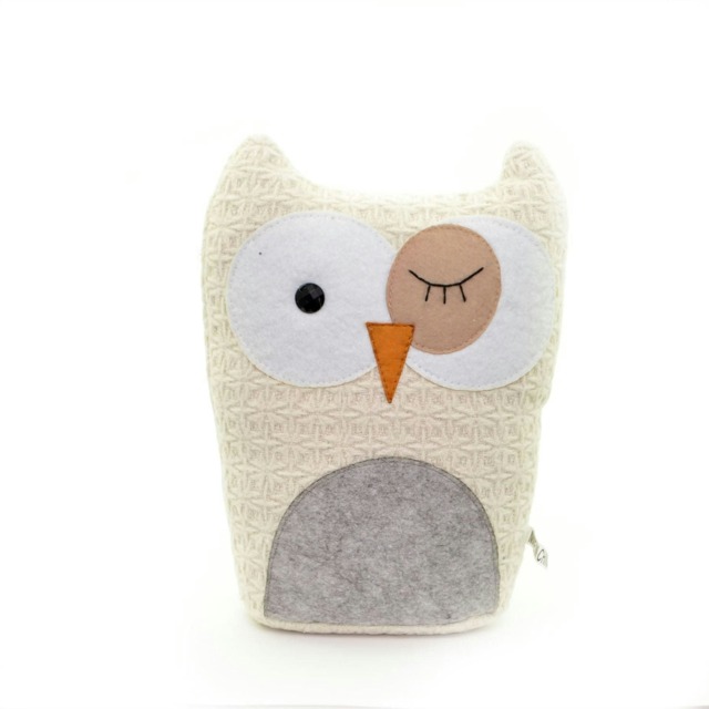 Cute Door Stopper Owl White Weighted Febric Kids Room Home Decor Gift