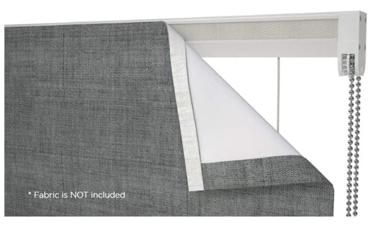 190cm Metal Chain Connect Roman Blind Kit (250cm Drop) White White