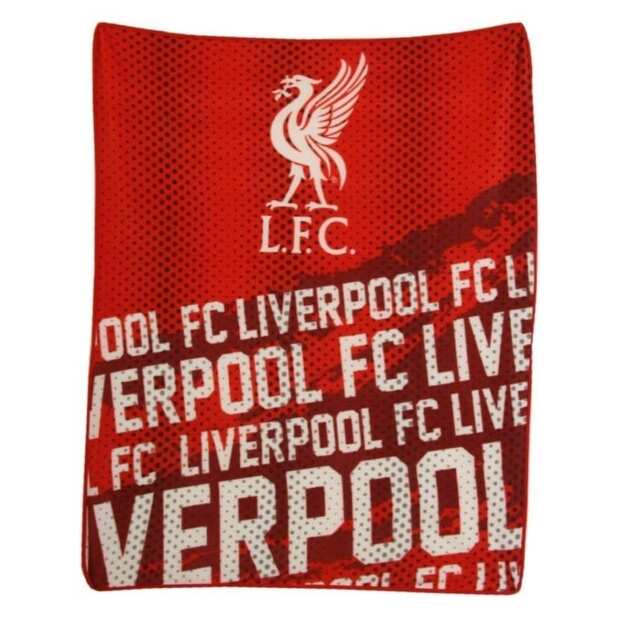 Liverpool FC Fleece Blanket (Impact) Red White
