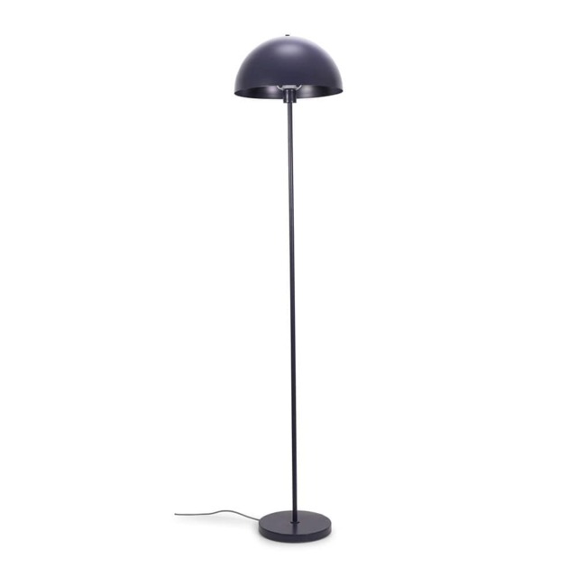 ValueLights Stassi Navy Mushroom Dome Metal Floor Lamp Blue