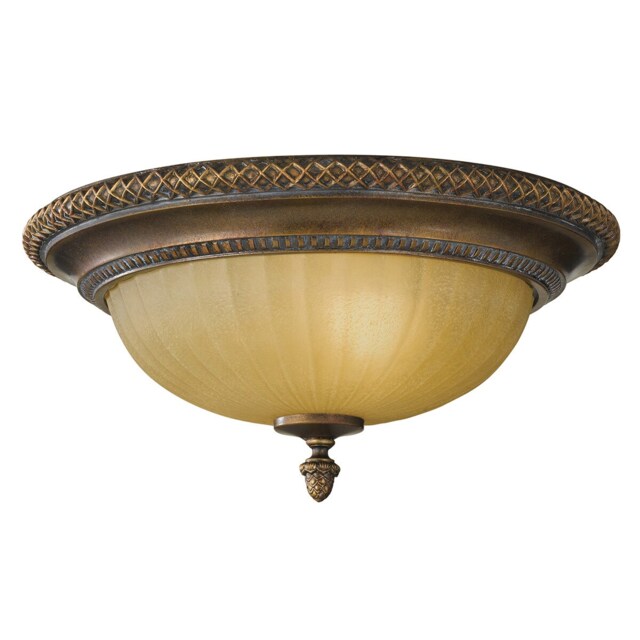 Kelham Hall 2 Light Flush Ceiling Light Gold, Bronze, E27