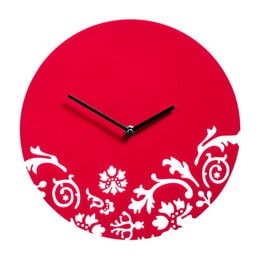 Issak Red Acrylic Wall Clock