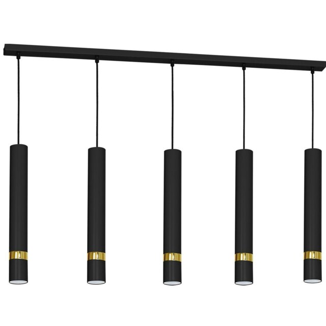 Milagro Pendant Lamp Joker Black/Gold 5XGU10