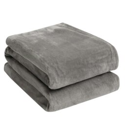 OHS Ultra Soft Blanket Warm Flannel Fleece, 120x150cm - Slate