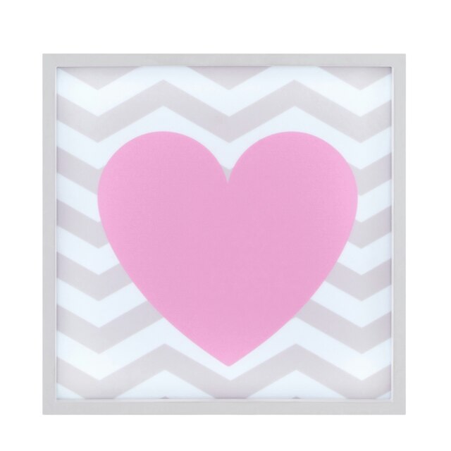 Orsina Kids Pink Heart LED Light Box