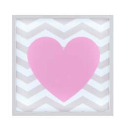 Orsina Kids Pink Heart LED Light Box