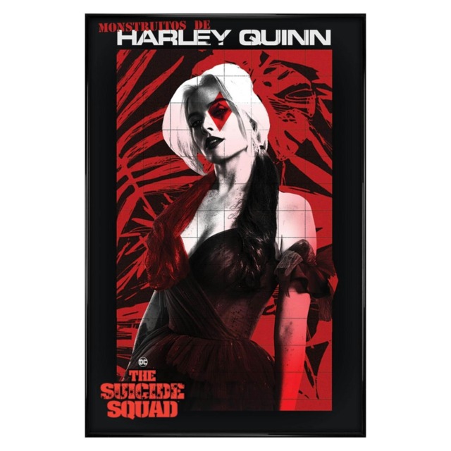 Gloss Black Framed The Suicide Squad (Monstruitos De Harley Quinn) Maxi Poster Multi