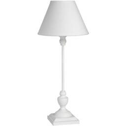 Hill Interiors Symi Slim Table Lamp (UK Plug) - White - H45 x W22 x D22cm