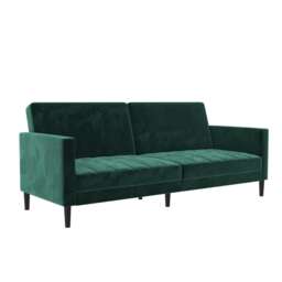 Dorel Home - Liam Sofa Bed in Velvet Green Green GREEN VELVET Not provided