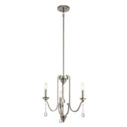 Kichler Karlee 3 Light Chandelier Classic Pewter