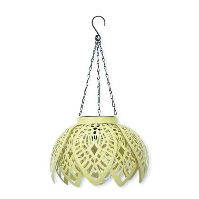 ValueLights Artichoke Yellow Outdoor Solar Decorative Light Yellow