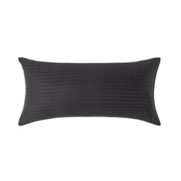 Homescapes Black European Size Egyptian Cotton Pillowcase 330 TC - 40 x 80 cm