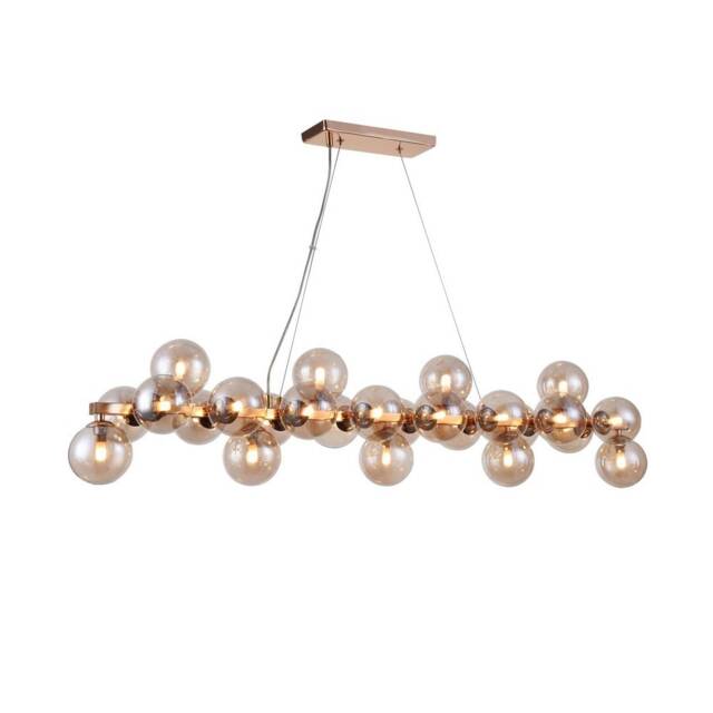 Dallas Ceiling Pendant Lamp Gold, 25 Light, G9