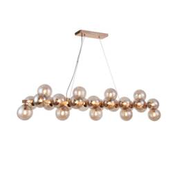 Dallas Ceiling Pendant Lamp Gold, 25 Light, G9