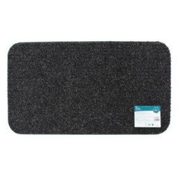 JVL Delta Indoor Door Mat 40x70cm - Charcoal