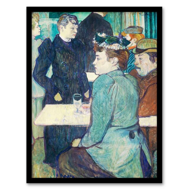 Toulouse Lautrec Framed Wall Art Print Corner in Moulin de la Galette Home Décor