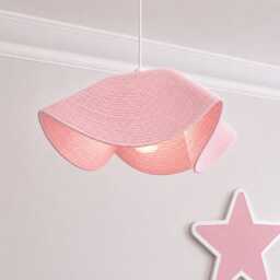 CGC Lighting Flora 78cm Pink Large Floppy Fabric Lampshade