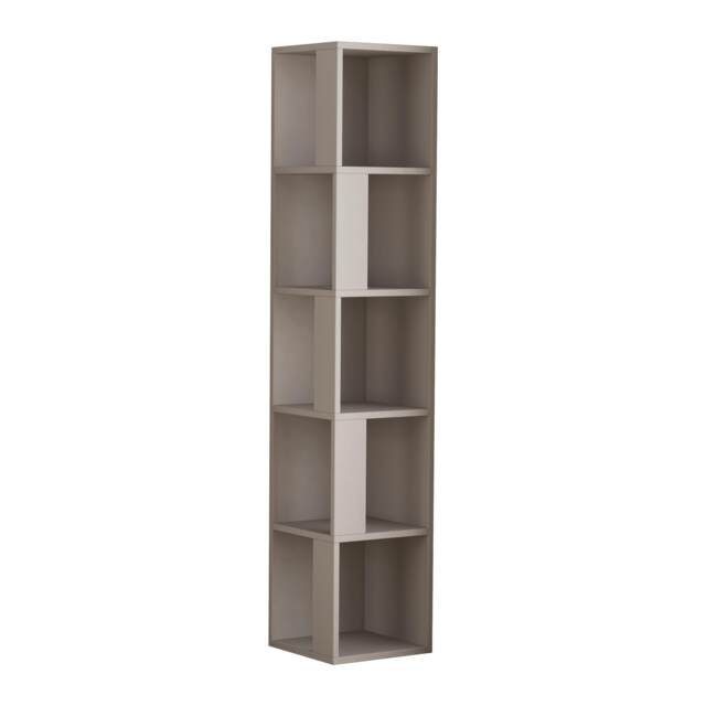 Decortie Piano Bookcase 31x31x159cm Mocha Grey