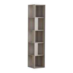 Decortie Piano Bookcase 31x31x159cm Mocha Grey