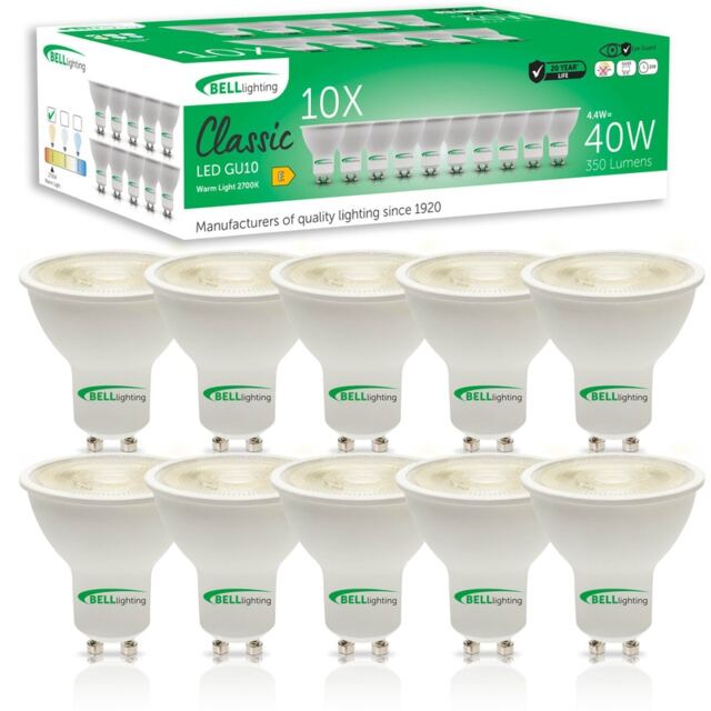 BELL Lighting GU10 LED Spotlight 4.4W Energy Saving White Warm White - 2700K 10