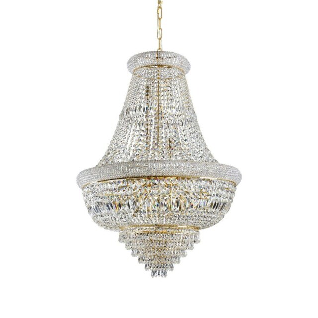 Dubai Indoor Ceiling Chandelier Pendant Lamp 24 Lights Gold, E14