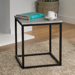 Industrial Concrete Effect Side Table
