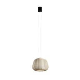 Narita Outdoor Pendant Ceiling Light Beige E27 IP65