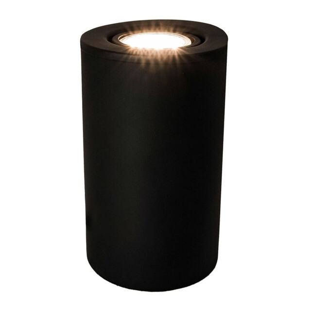 Matt Black GU10 Floor or Table Lamp Uplighter with Tilt Capability Black Black 1