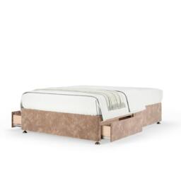 Memory Maestro Memory Foam Mink Chenille 2 Drawer Divan Set Double