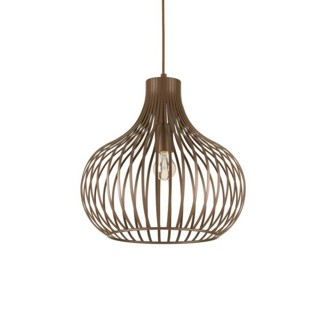 Onion 1 Light Ceiling Pendant Brown