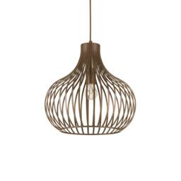 Onion 1 Light Ceiling Pendant Brown