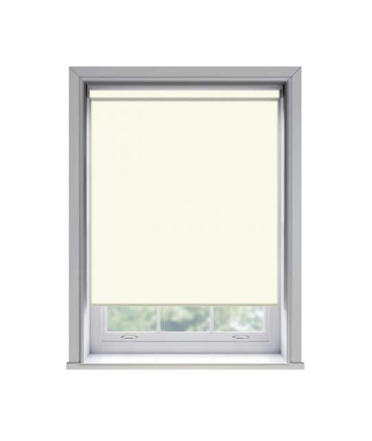 160cm No Drill Cream Thermal Blackout Roller Blind (170cm Drop) Cream