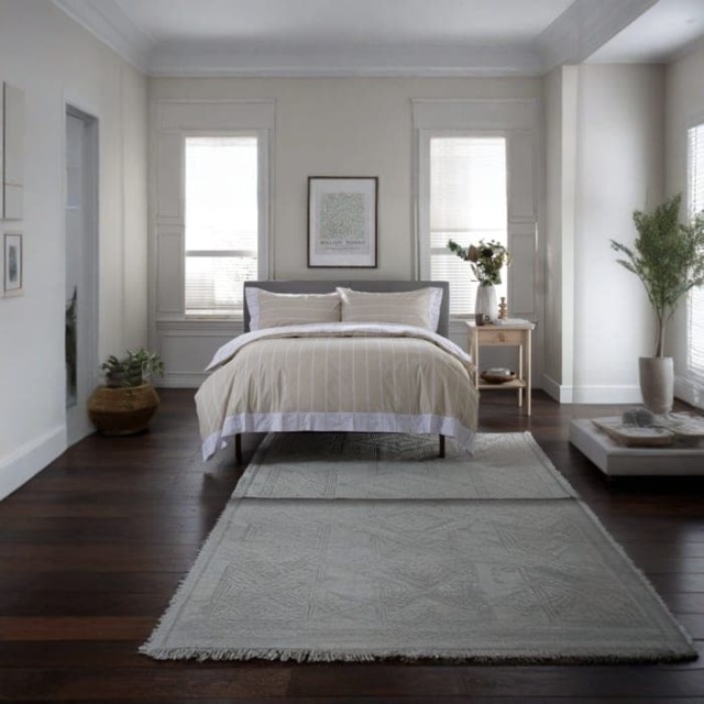 TLC Pin Stripe Duvet Set Cream Cream King 1